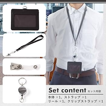 Amazon | FILAGO IDカードホルダー カードホルダー 名札 パス